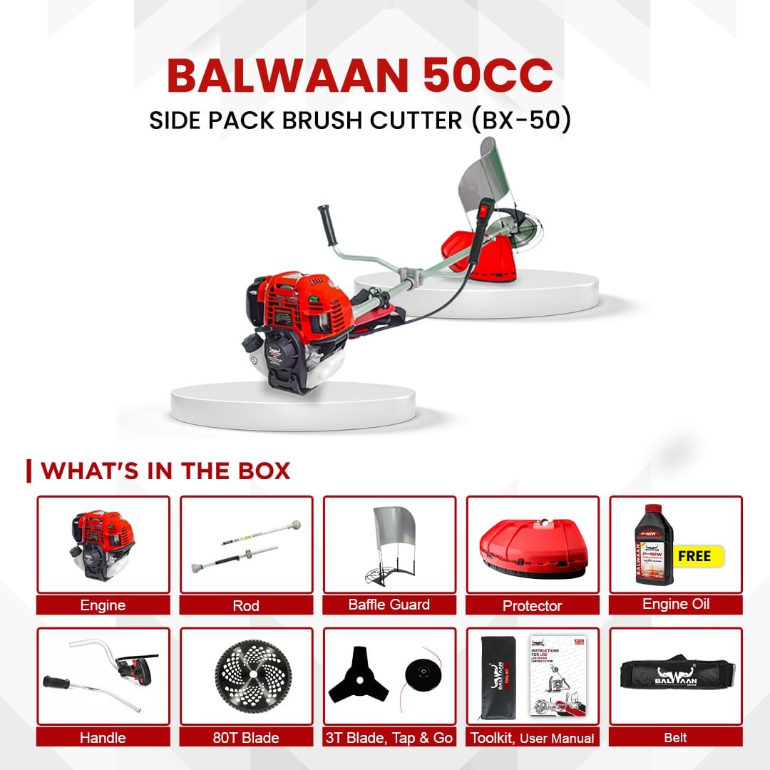 BALWAAN SIDE PACK BRUSH CUTTER BX-50