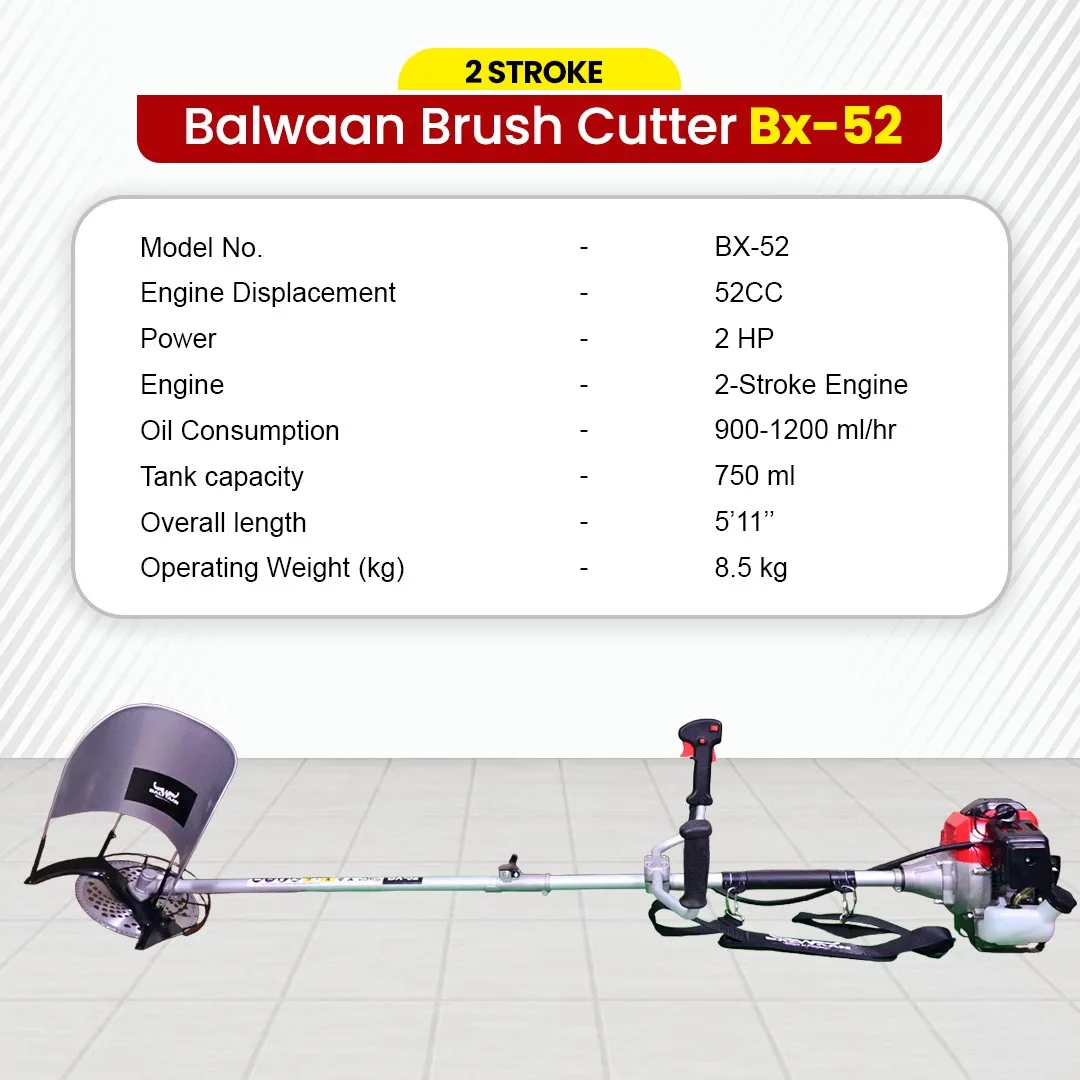 BALWAAN 2STROK SIDE PACK BRUSH CUTTER BX-52 