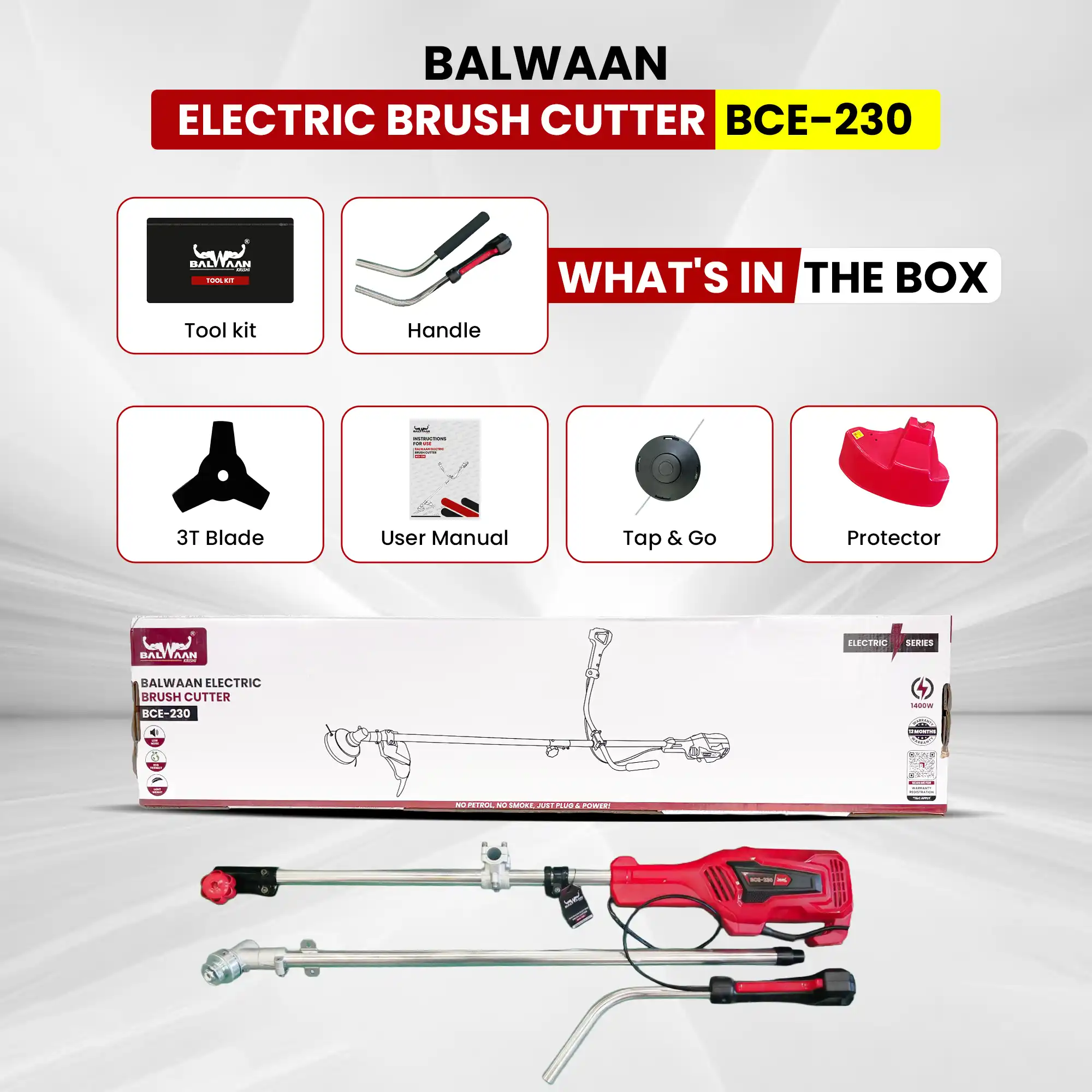BALWAAN ELACTRIC BRUSH CUTER BCE-230