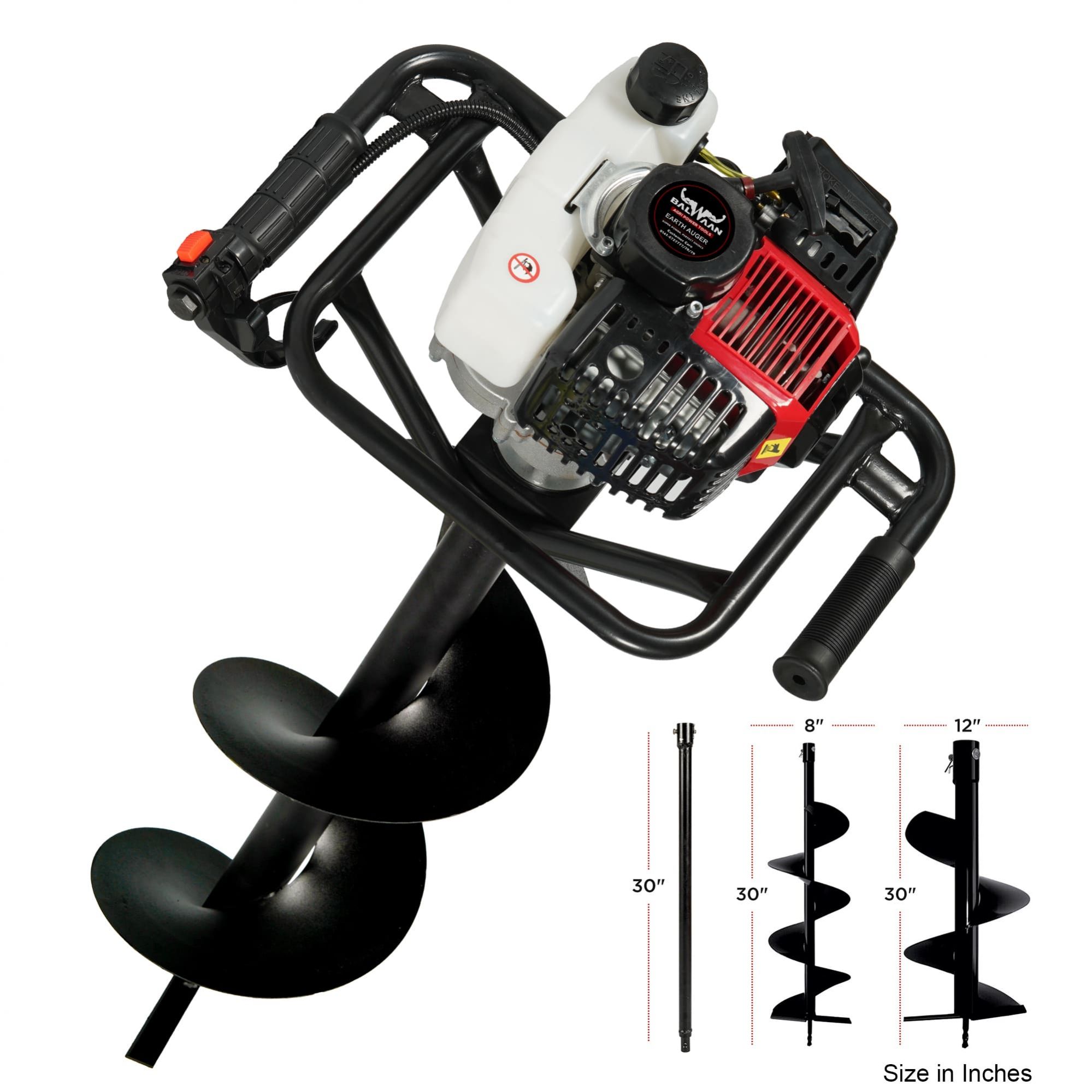 BALWAAN EARTH AUGER BE-52 52CC WITH 8&12 INCHPLANTER