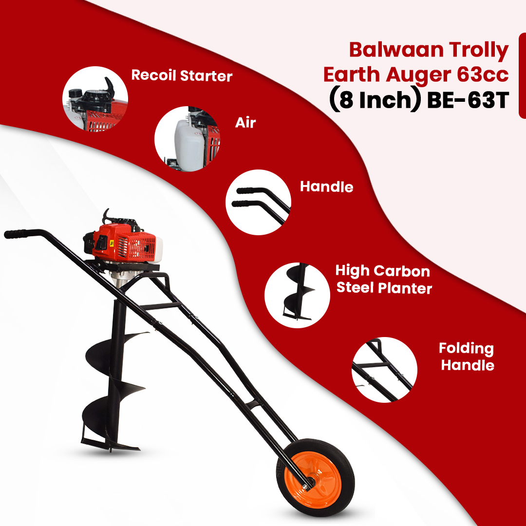 BALWAAN TROLY EARTH AUGER 63CC8INCH PLANTER