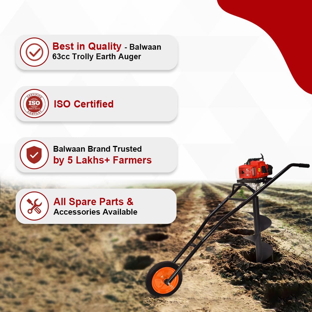BALWAAN TROLY EARTH AUGER 63CC8INCH PLANTER