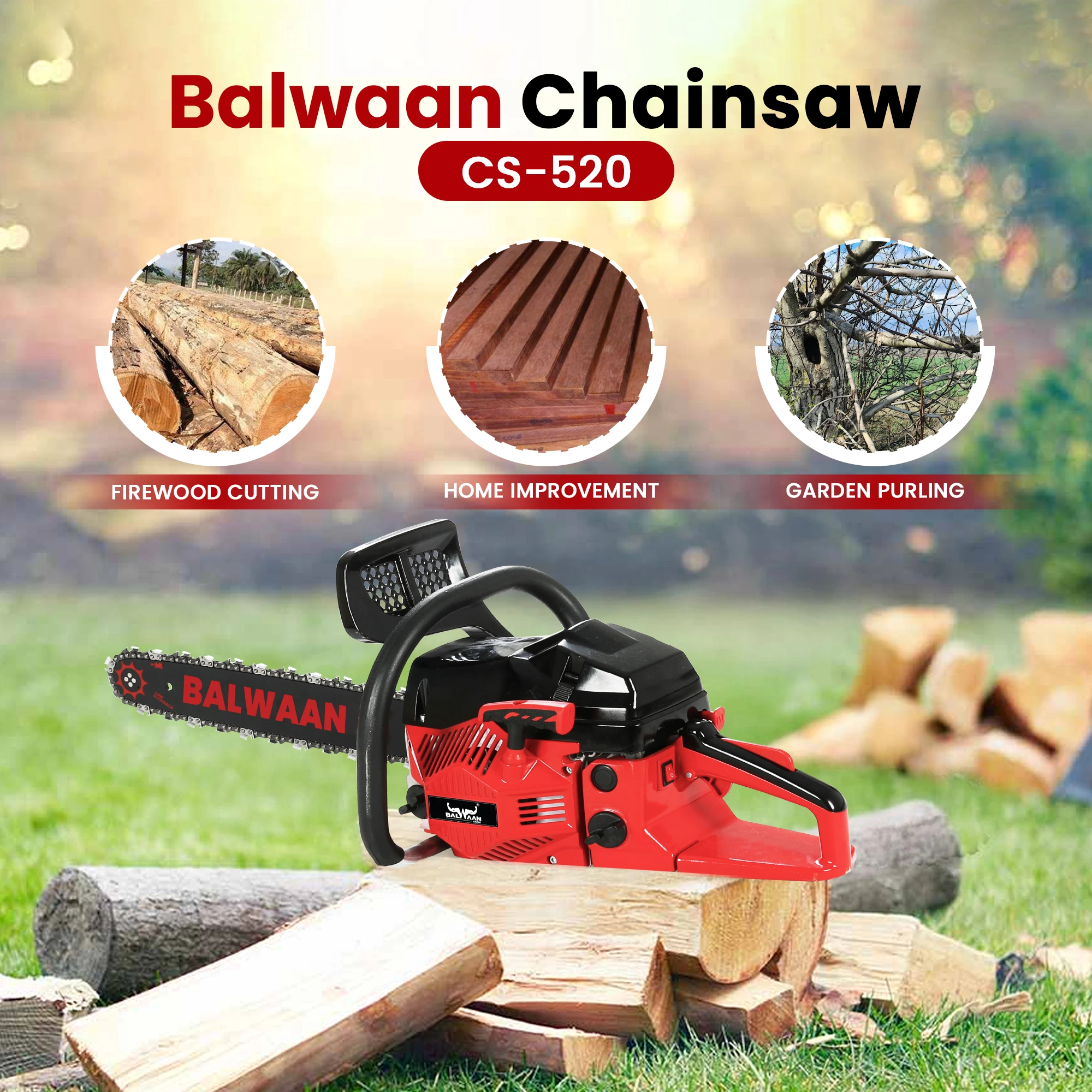 BALWAANCHAINSAW CS-520 19INCH