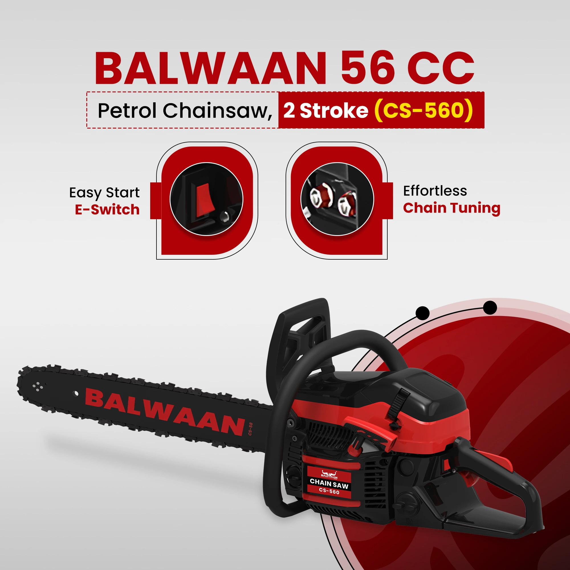BALWAAN CHAINSAW CS-560 22INCH