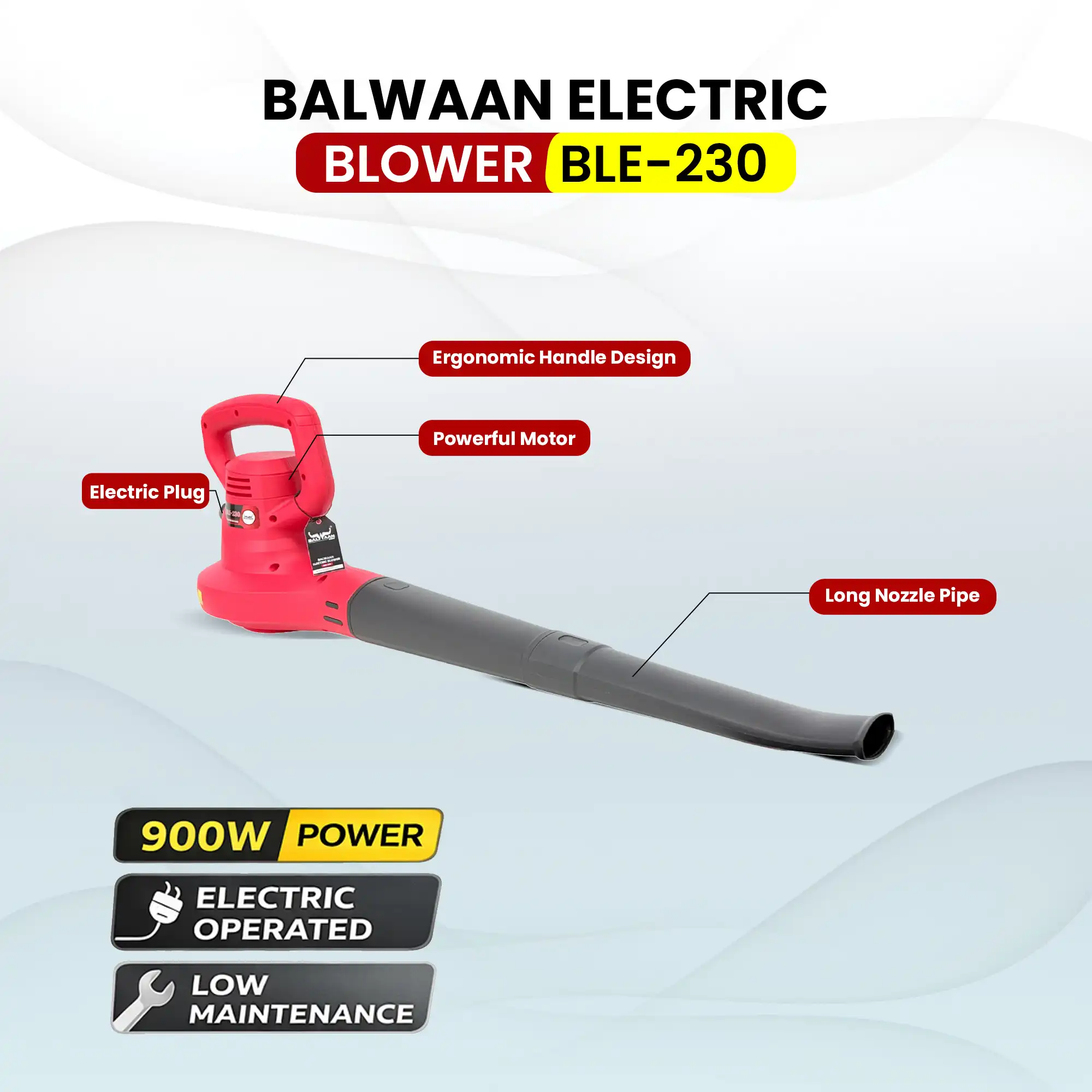 BALWAAN ELECTRIC BLOWER BLE-230|900W HIGH SPEED AIR BLOWER