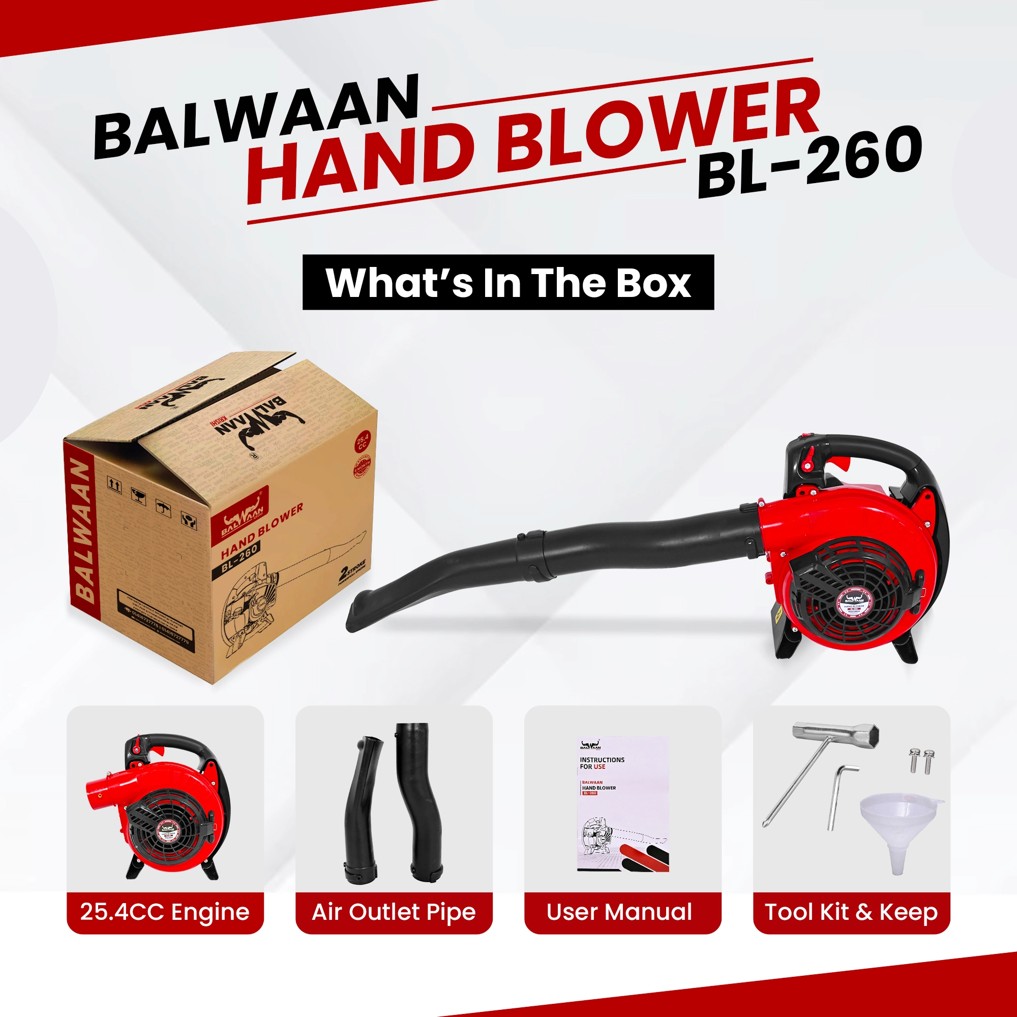 BALWAAN PORTABLE HAND BLOWER BL-260