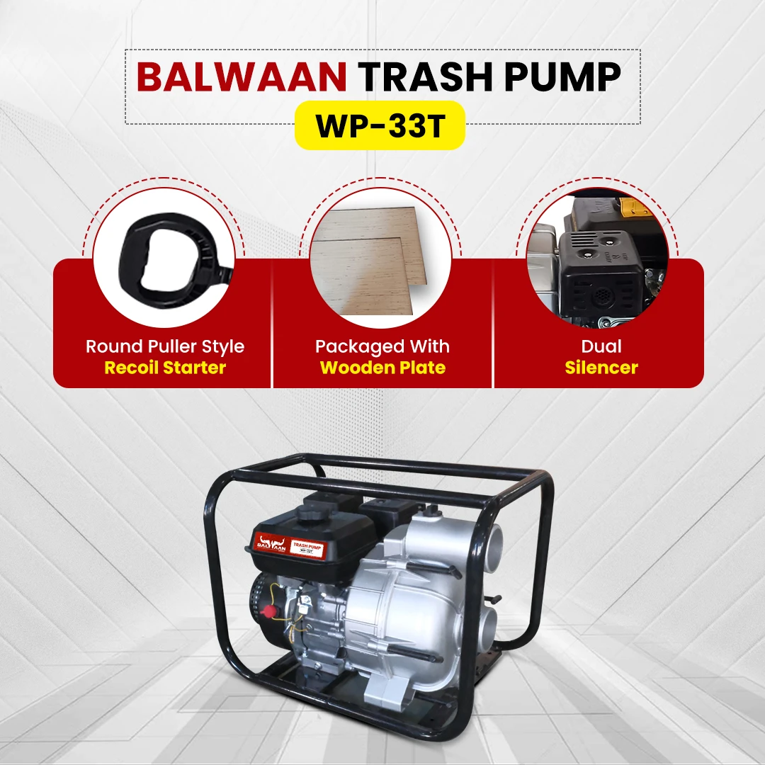 BALWAAN 3X3 INCH TRACH PUMP/WP-33T