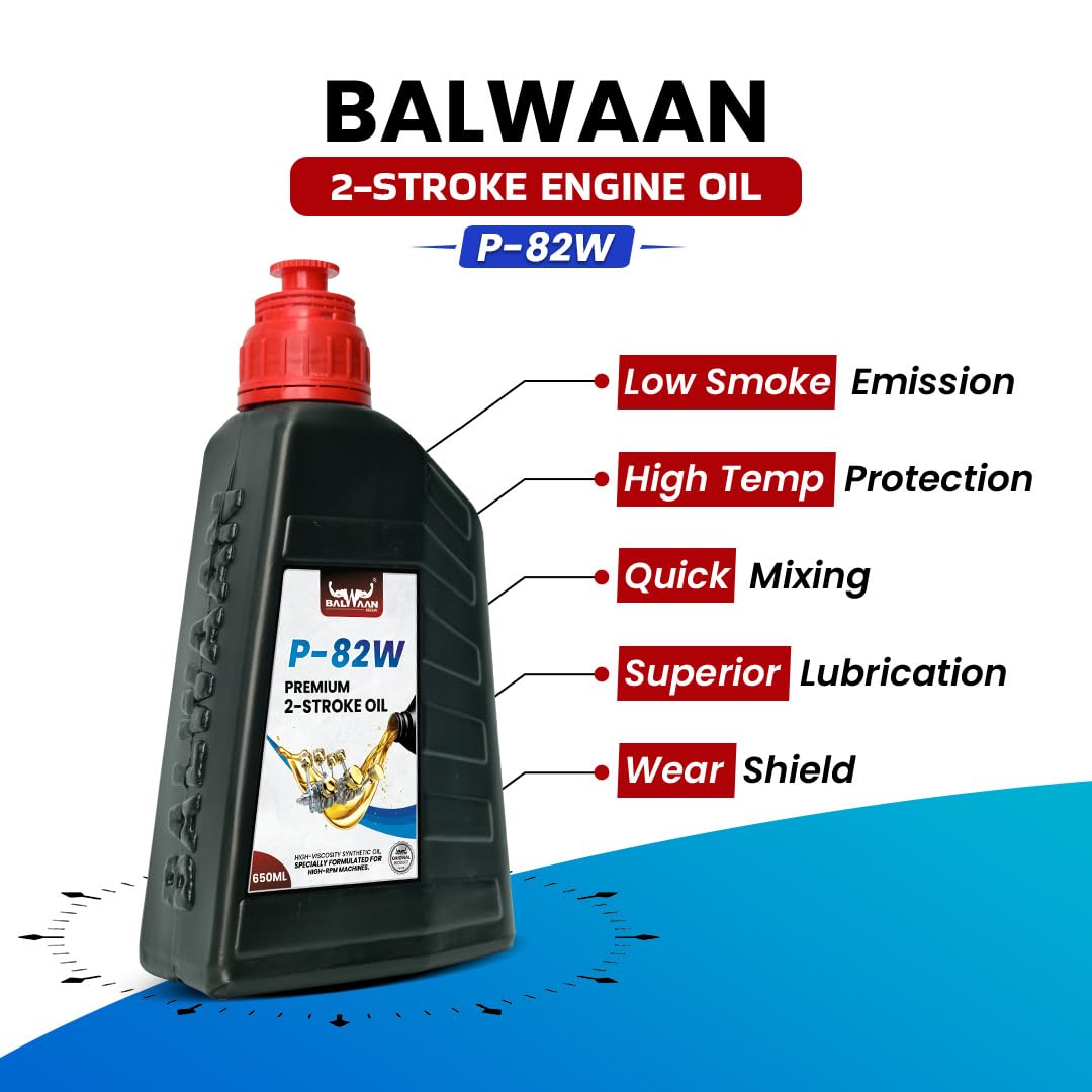 BALWAAN ENGINE OIL 650ML[P-82W] LOWSMOKE EMISSION & PREMIUM AGRICULTUR LUBRICANT