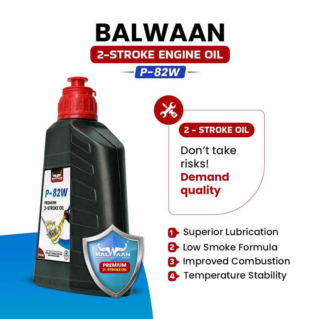 BALWAAN ENGINE OIL 650ML[P-82W] LOWSMOKE EMISSION & PREMIUM AGRICULTUR LUBRICANT