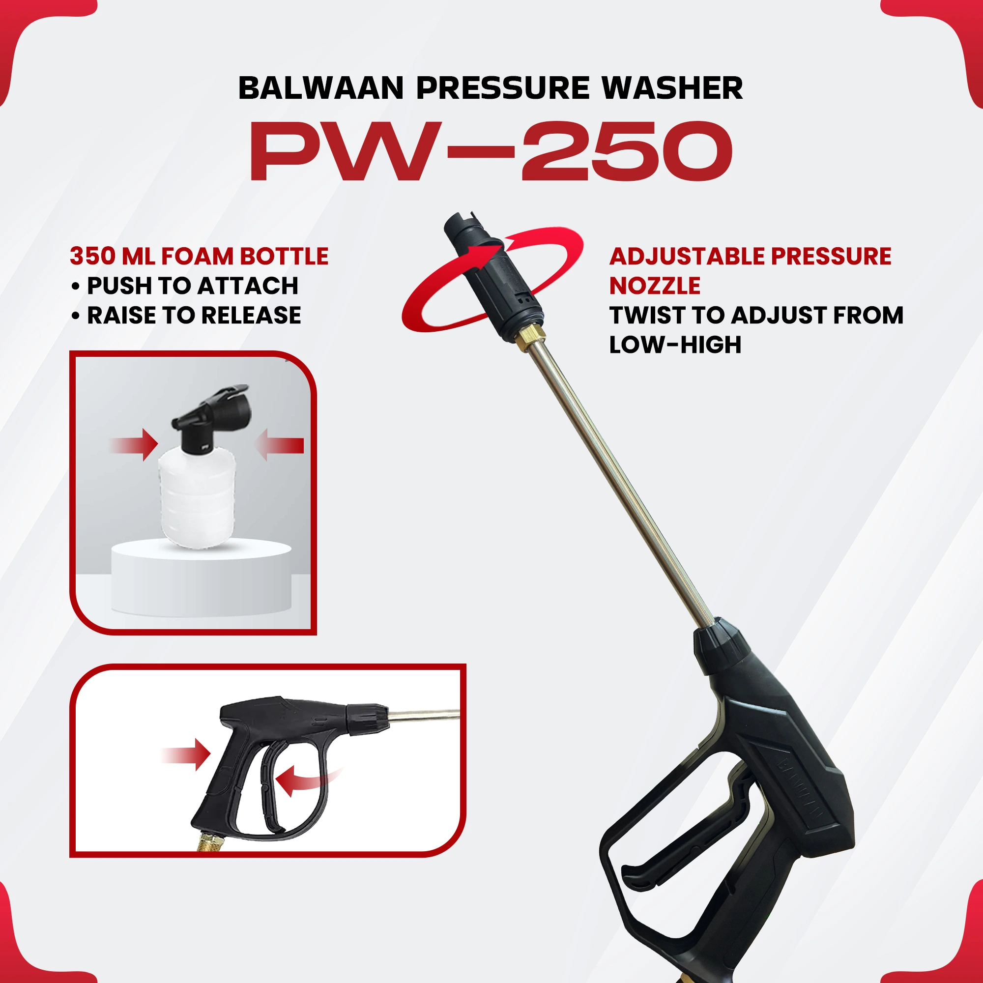 BALWAAN PRESSUR WASHER [PW-250]
