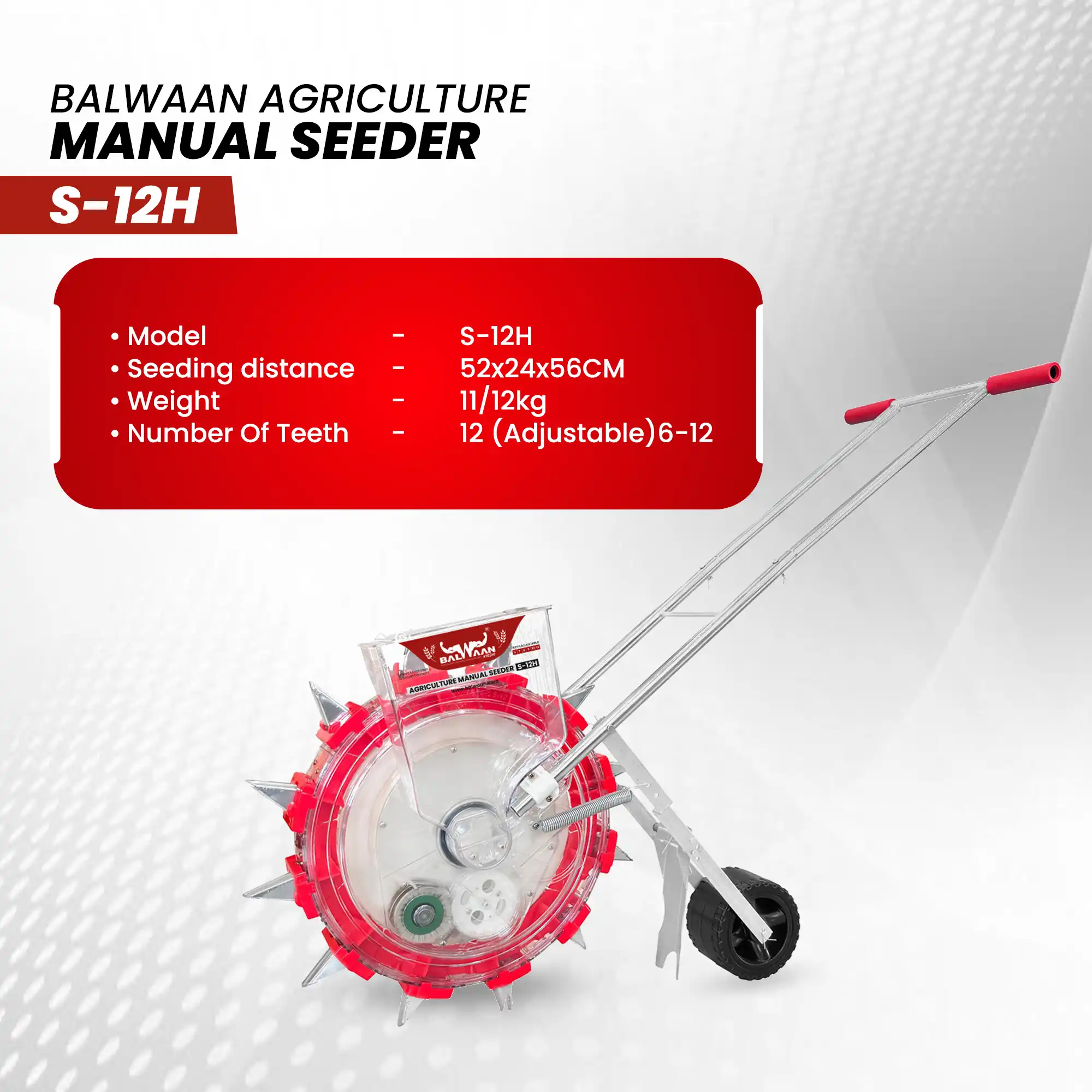 BALWAAN S-12H MANUAL SEEDER | MULTI-CROP SEEDPLANTER FOR AGRICULTURE