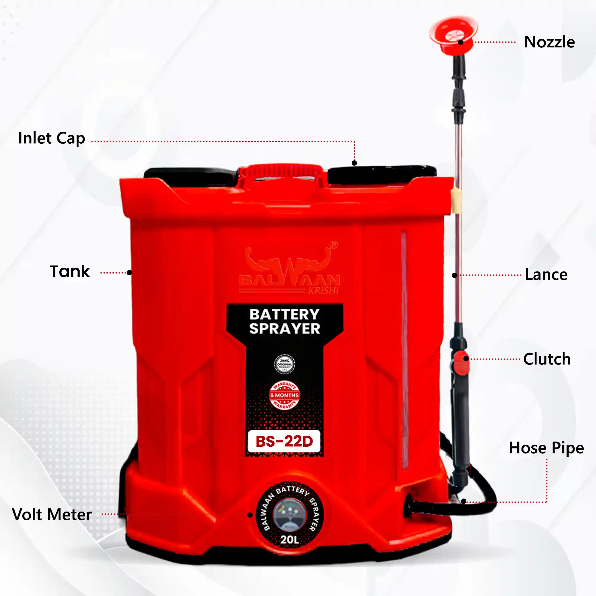 BALWAAN DOUBLE  MOTOR BATTERY SPRAYER BS-22D