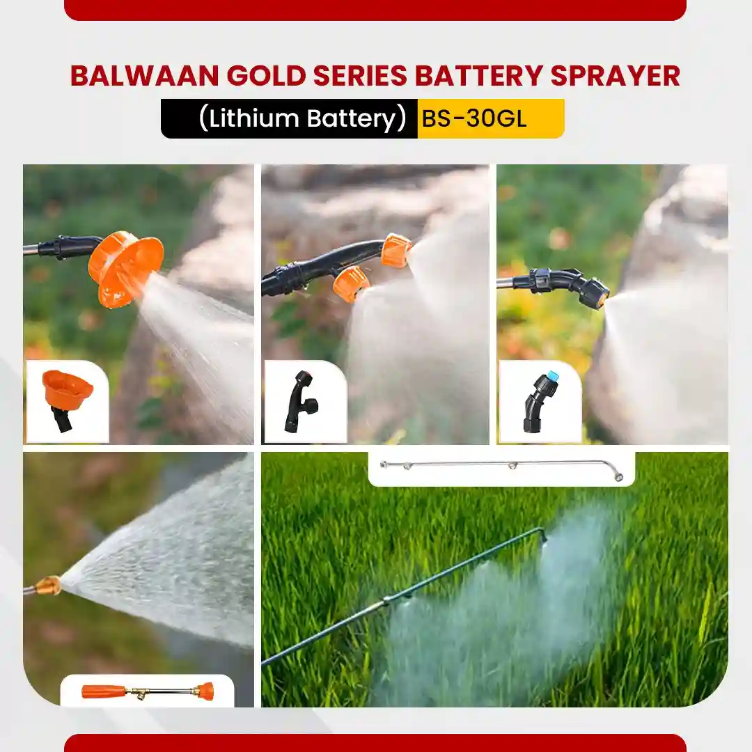 BALWAAN GOLD SERIES BATTRY SPRAYER BS-30GL WITH LITHIAM-ION BATTRY / 12 VOLTS X 12 AMPERE DOUBLE MOTOR HIGH-PRESSURE AGRIICULTURE SPRAYER