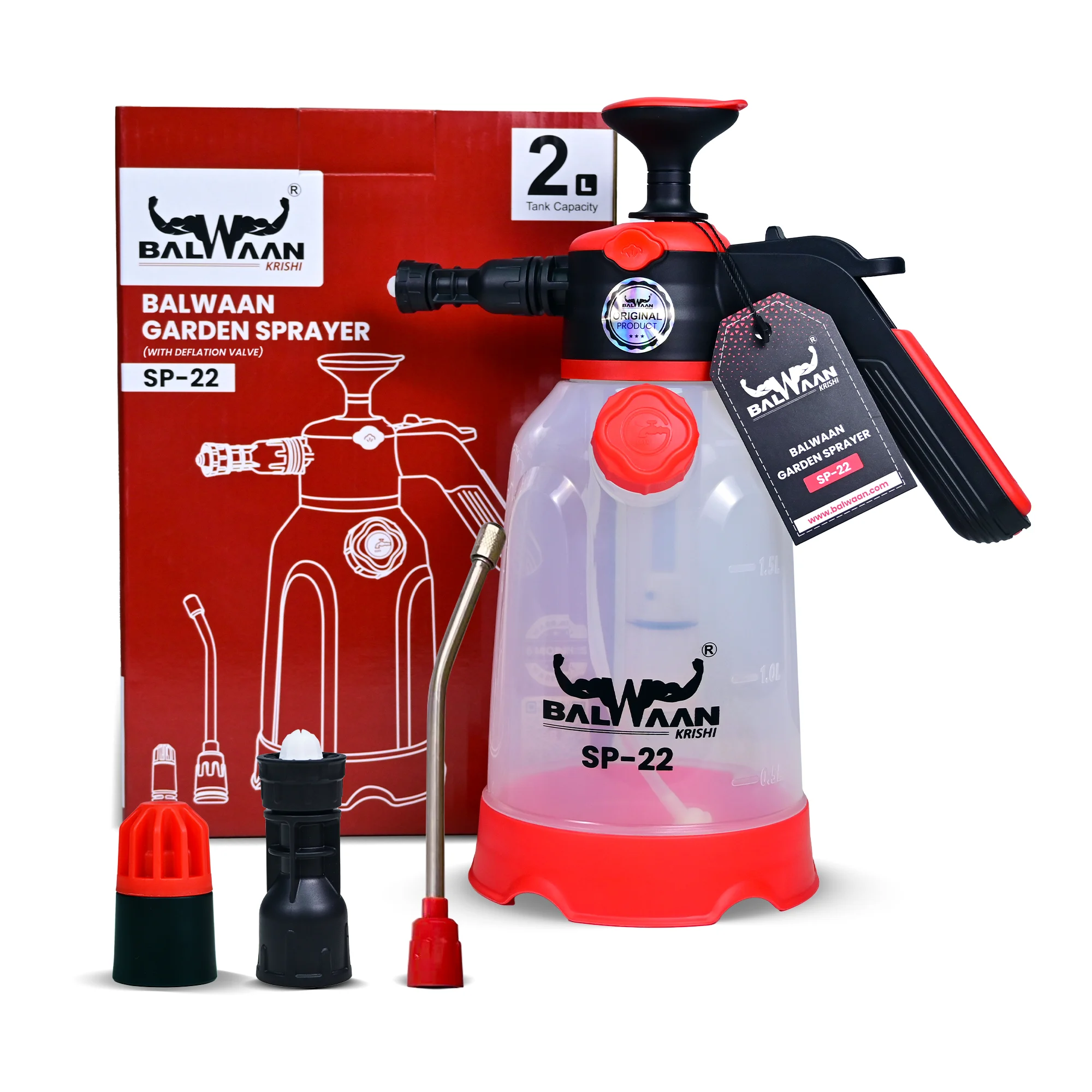 BALWAAN 3IN 1  FOAM  SPRAYER SP-22 | 2  LTR CAPACITY BEST FOR CAR BIKE WASH  AGRICULTURE GARDENING PESTICIDES GLASS CLEANING