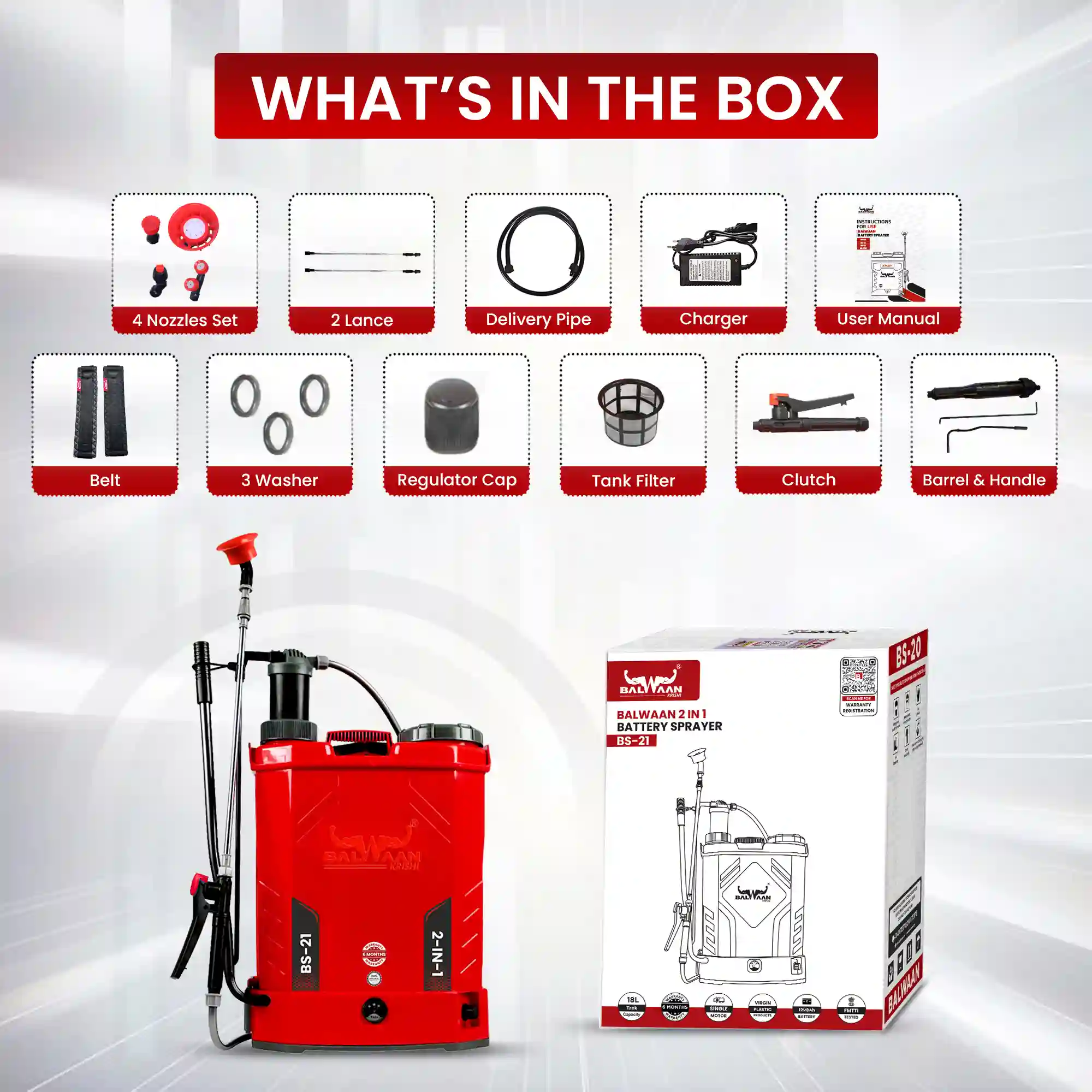 BALWAAN BS-21 2IN1 SINGLE MOTOR BATTRY SPRAYER 12X8