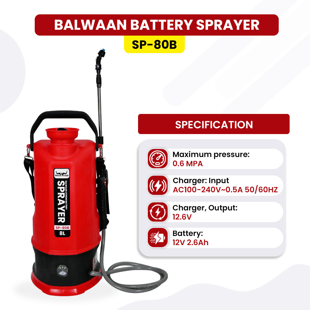 BALWAAN SP-80B LI-ION BATTRY SPRAYER [ 8-LTR]