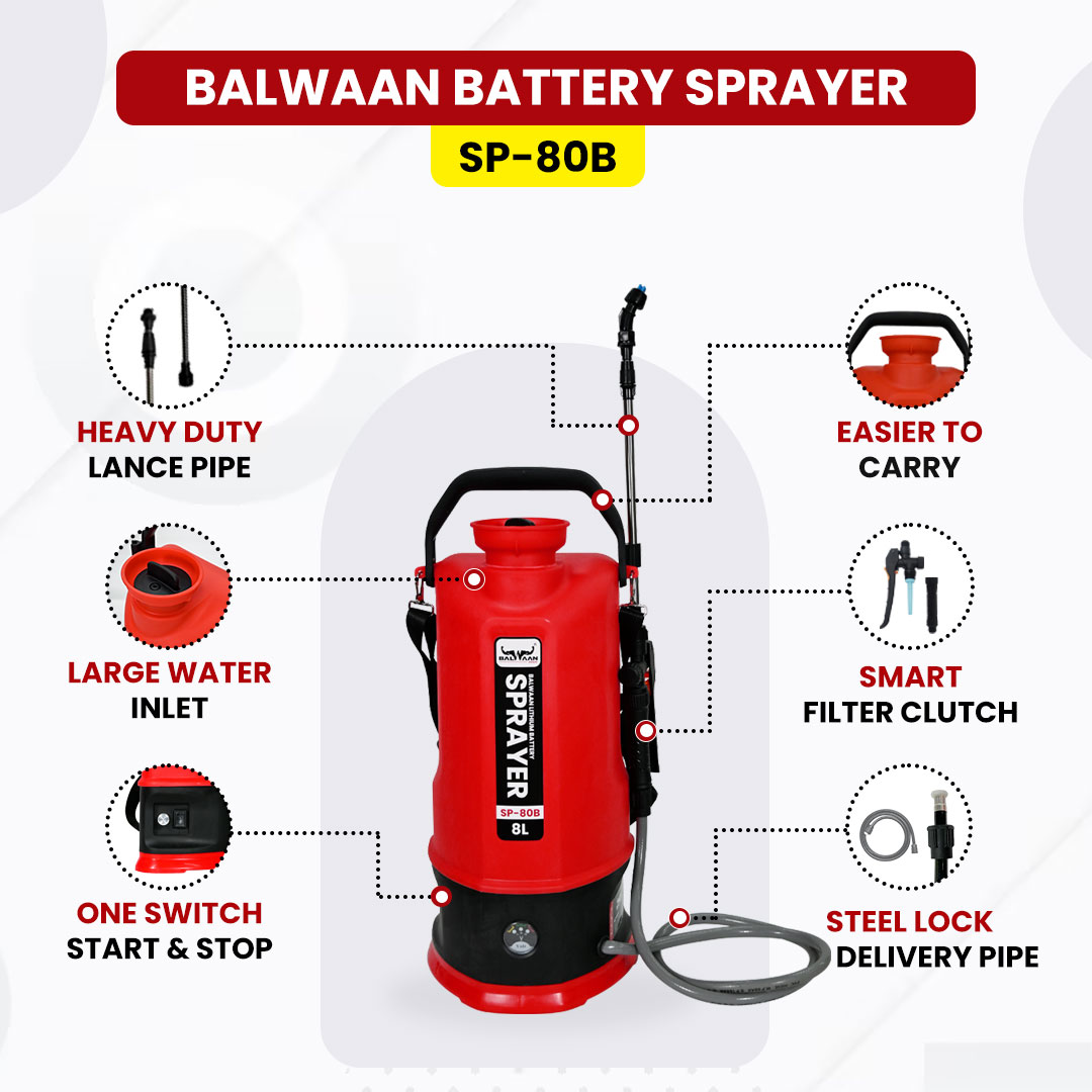 BALWAAN SP-80B LI-ION BATTRY SPRAYER [ 8-LTR]