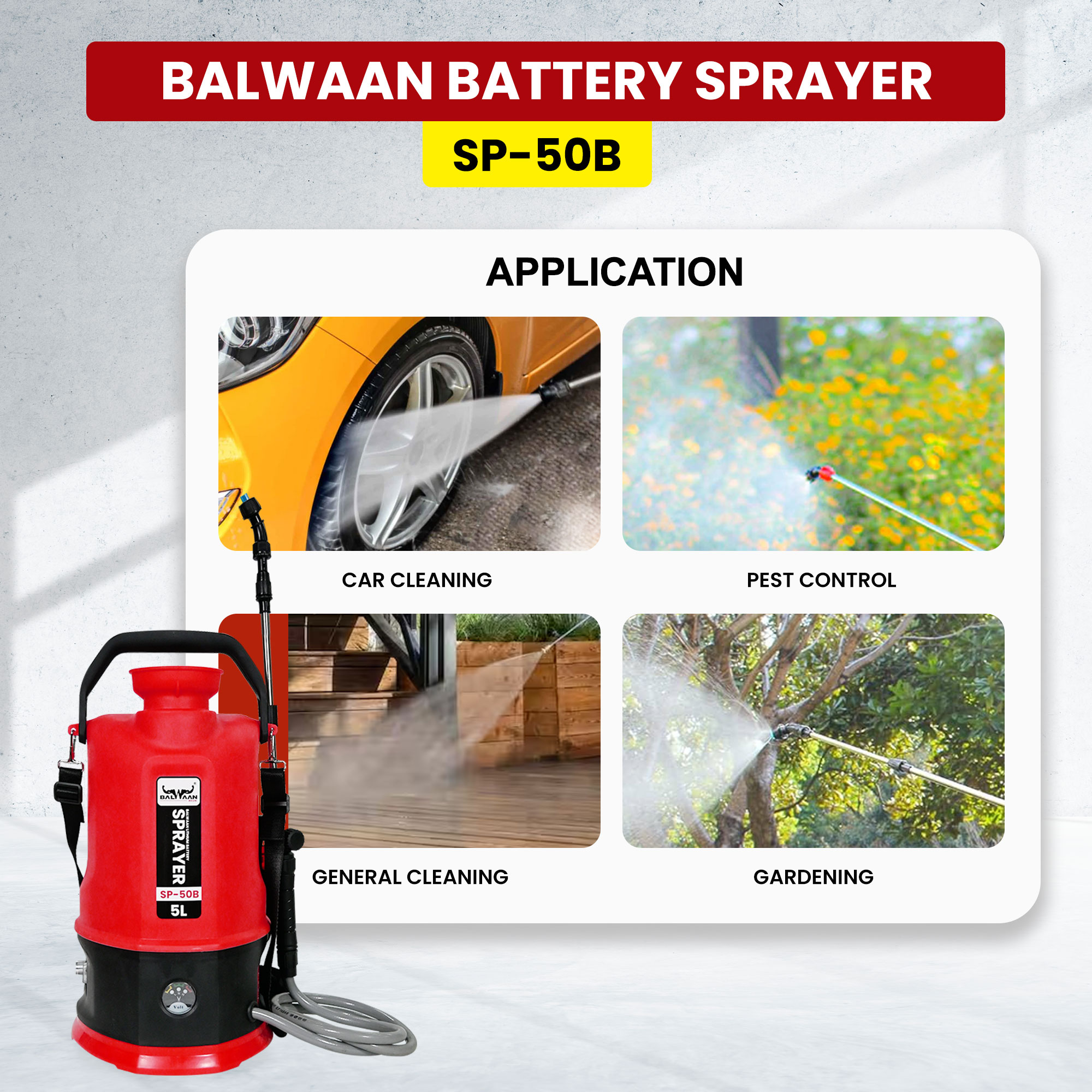 BALWAAN SP-50B LI-IONBATTRY SPRAYER [5 LTR ]