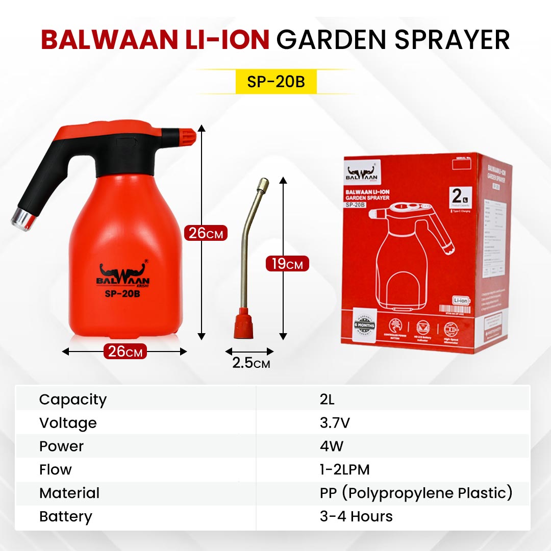 BALWAAN SP-20B LI-ION BATTRY SPRAYER [ 2-LTR ]