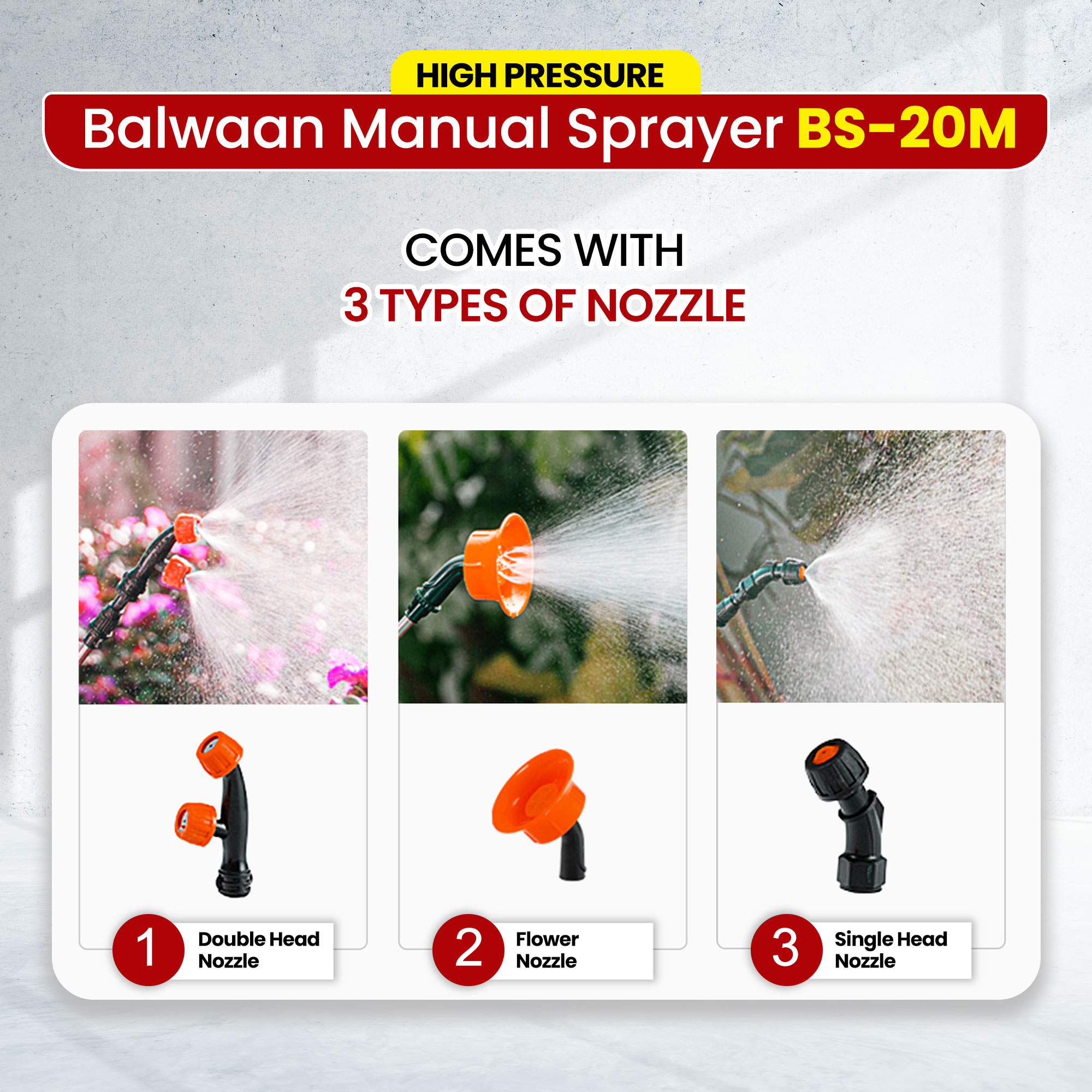 BALWAAN BS-20M MANUAL SPRAYER 20LTR