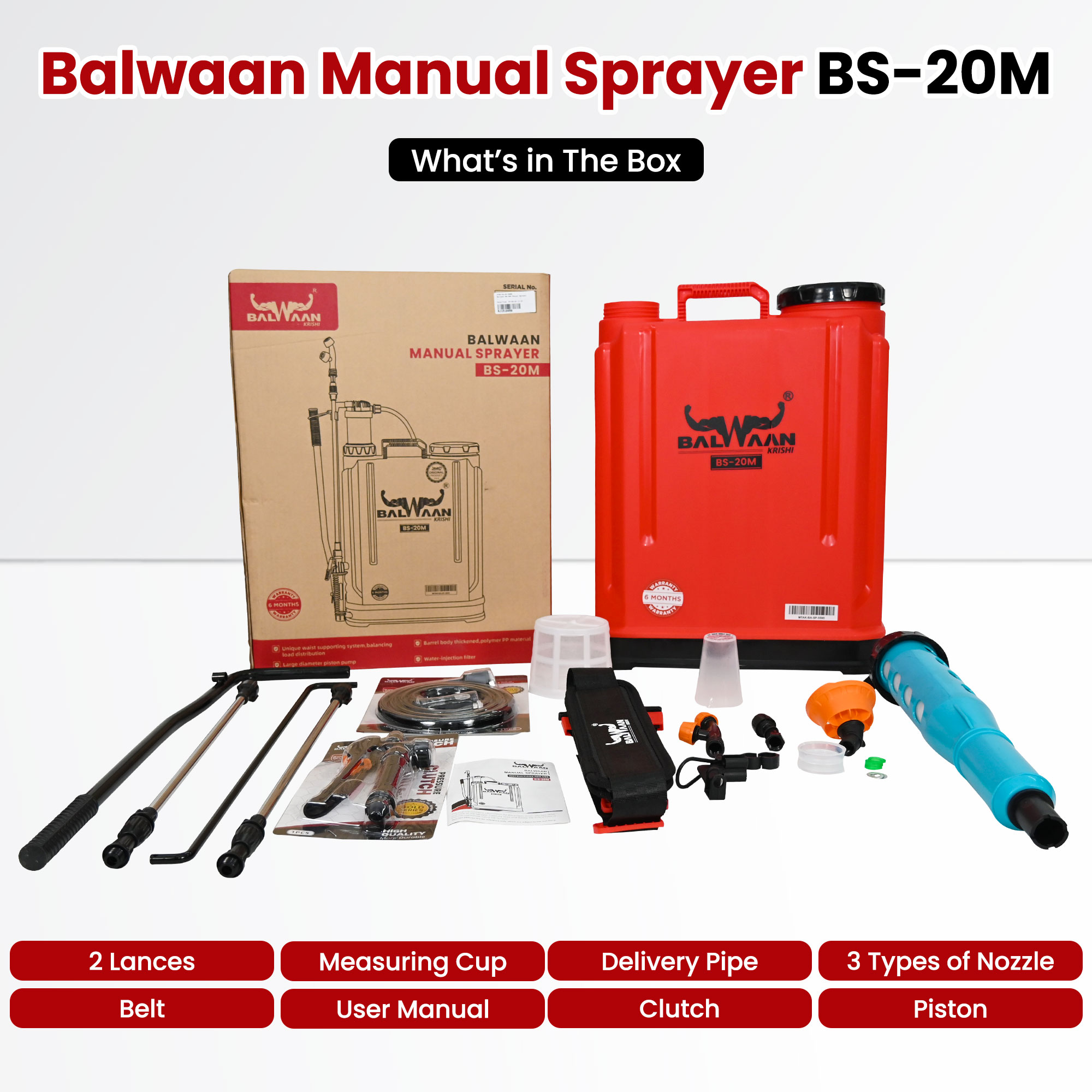 BALWAAN BS-20M MANUAL SPRAYER 20LTR