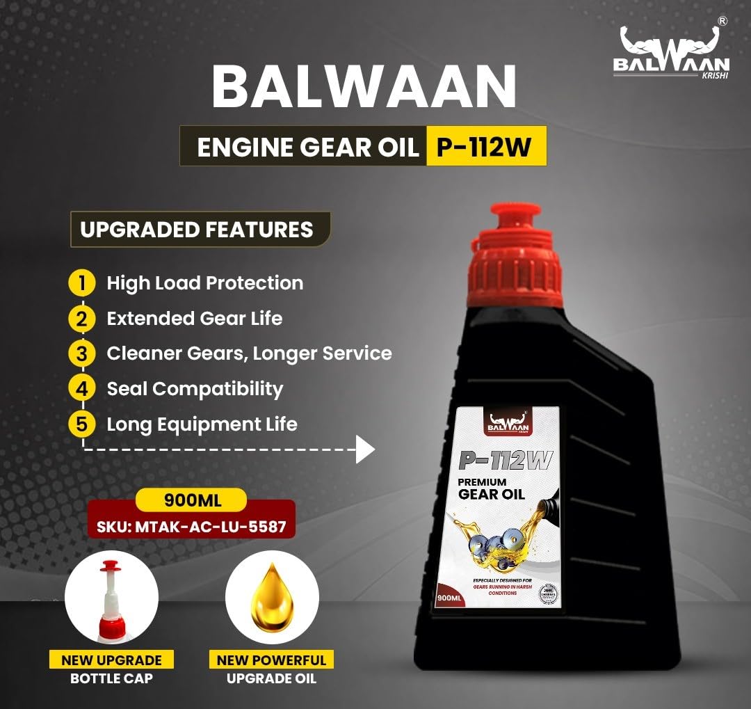 BALWAAN PREMIUM ENGINE GEAR OIL P-112W 900ML HIGH LOAD PROTACTION EXTENDERD GEAR OIL