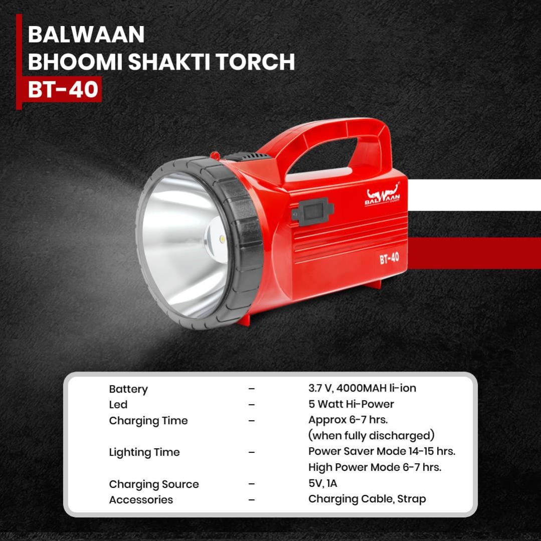 BALWAAN BHOOMI SHAKTI TORCH BT-40